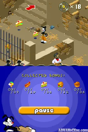 Animaniacs - Lights, Camera, Action! (Europe) (En,Fr,De,Es,It) (Rev 1) screen shot game playing